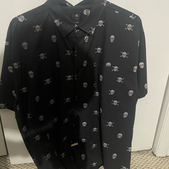 Mens skull button down - Picture 1 of 2